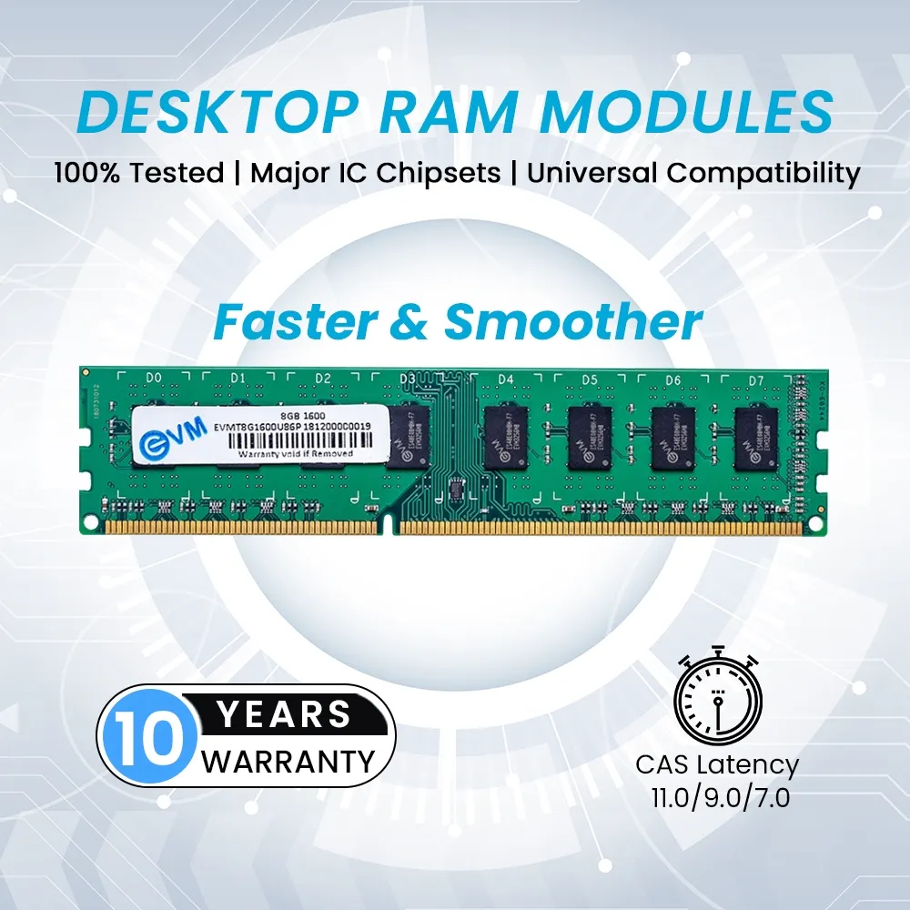 EVM Desktop Ram 8GB DDR3 1600Mhz view 6